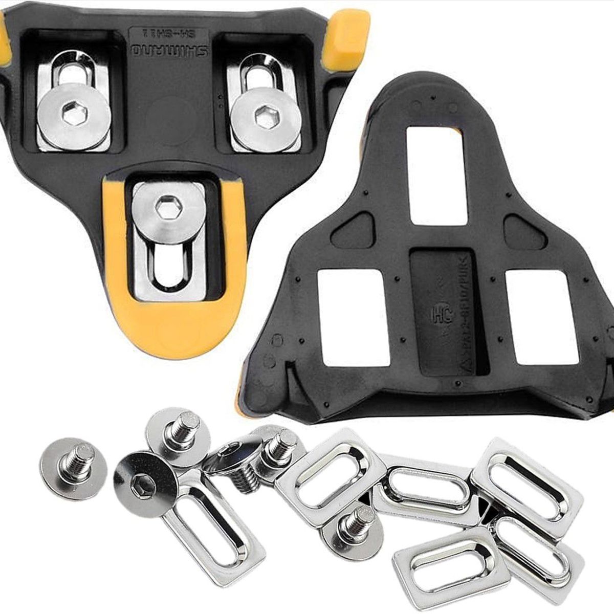 SHIMANO - Calas Chocles Shimano Sh11 Spd Trabas Amarillo Pedal Ruta 6°