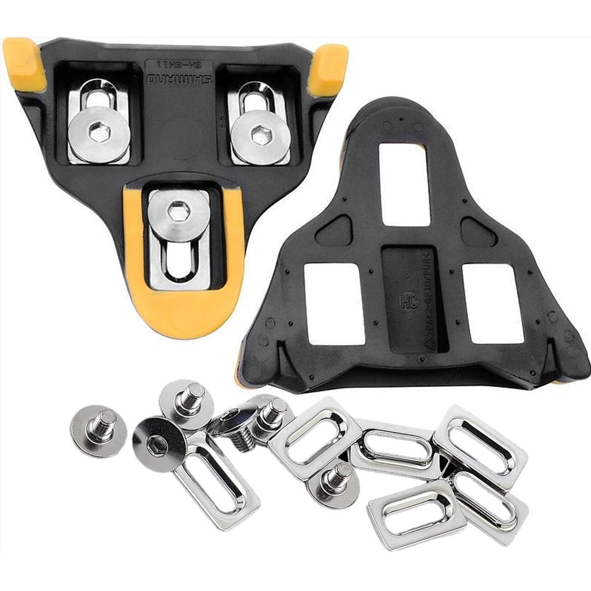 SHIMANO - Calas Chocles Shimano Sh11 Spd Trabas Amarillo Pedal Ruta 6°