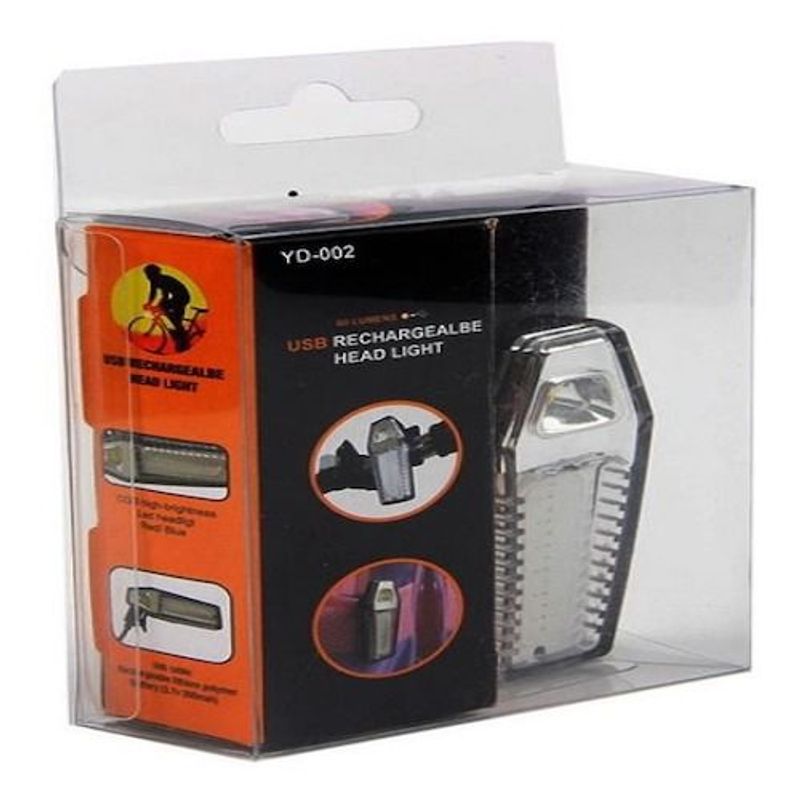 GENERICO - Luz Linterna Led Bicicleta Delantera Trasera Recargable Usb