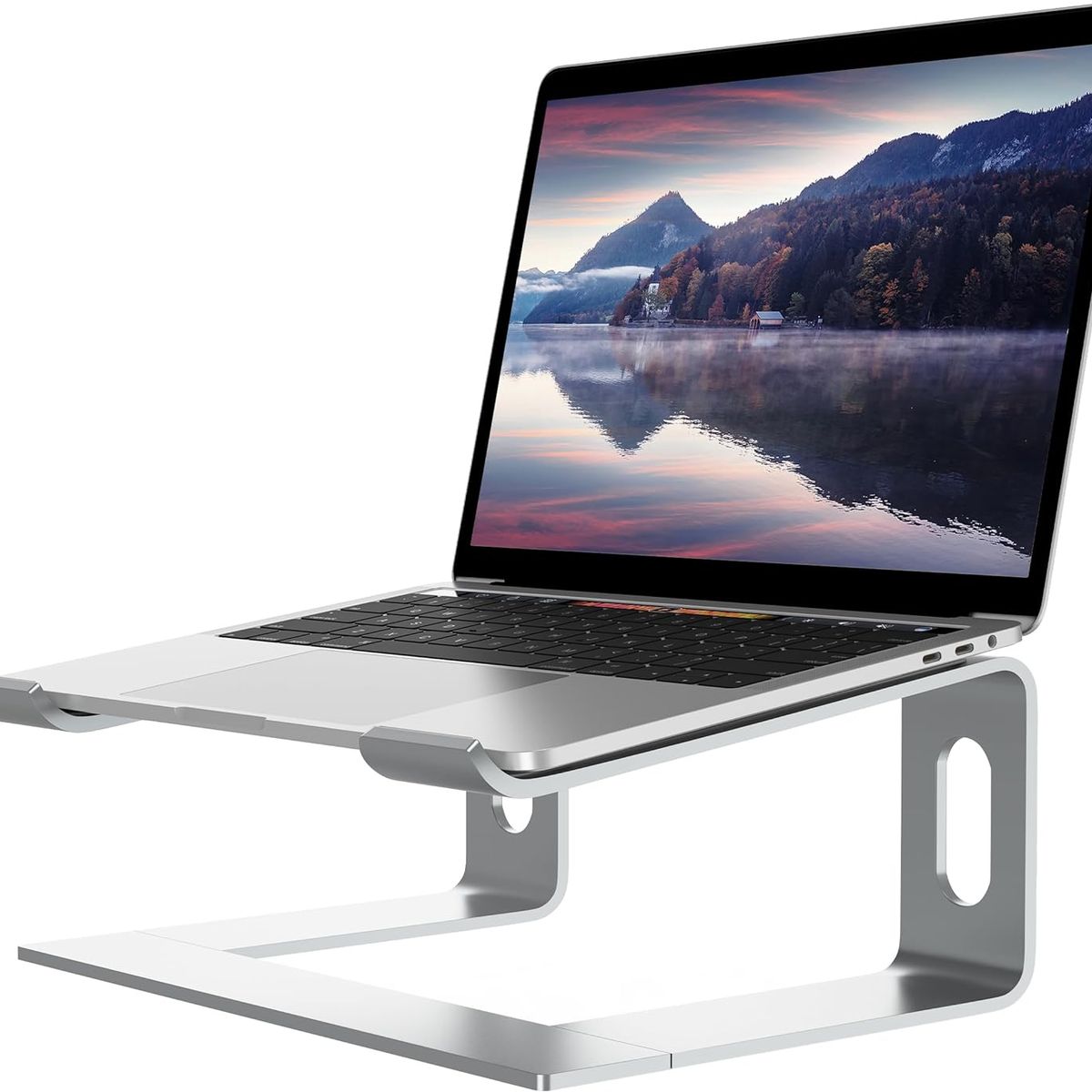 ERGONOMUS - Base Soporte Ergonómico Para Pc Portátil Laptop Aluminio Mac