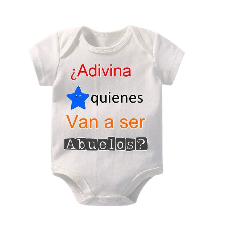 VANIDADES COLLECTIONS - Body Para Bebes Personalizados Bodie Bebe Mameluco Adivina