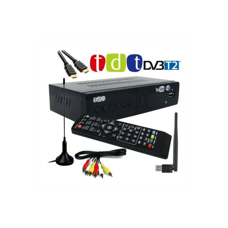 GENERICO - Decodificador TDT Dxg 2221 Antena TV YouTube Hdmi Rca USB
