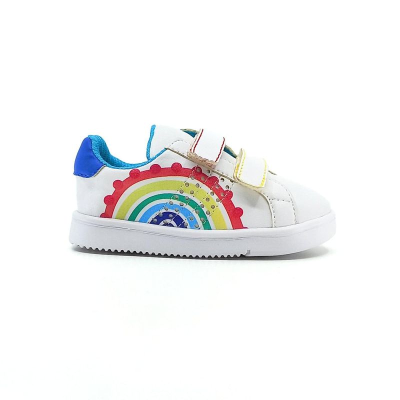 PAPOS - Zapatos Bebés Arco Iris - Crema_.