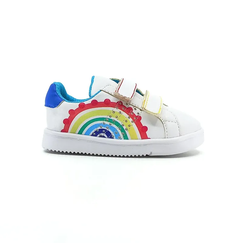 PAPOS - Zapatos Bebés Arco Iris - Crema_.