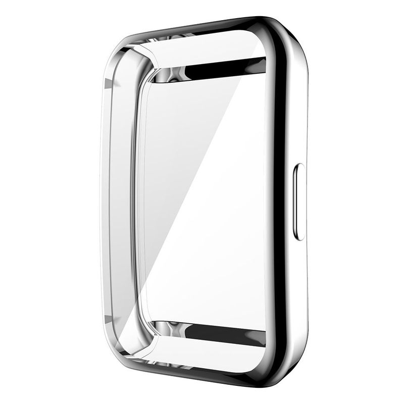 GENERICO - CASE PROTECTOR TPU PARA HUAWEI BAND 6 Y 7 - PLATEADO