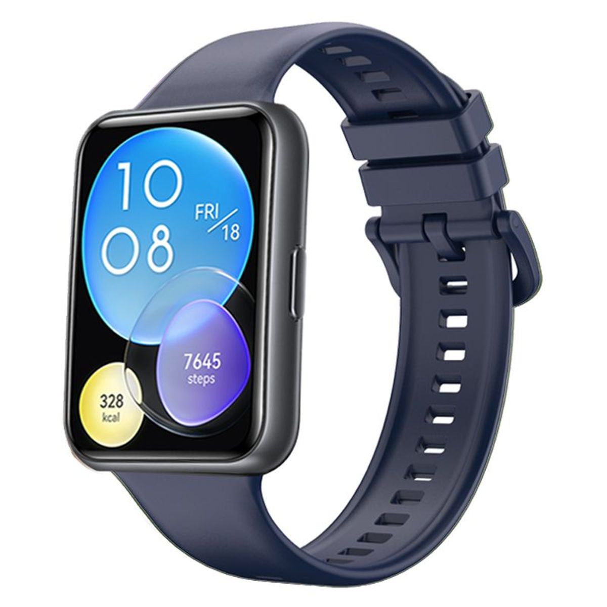GENERICO - CORREA DE SILICONA PARA HUAWEI WATCH FIT 2 - AZUL OSCURO