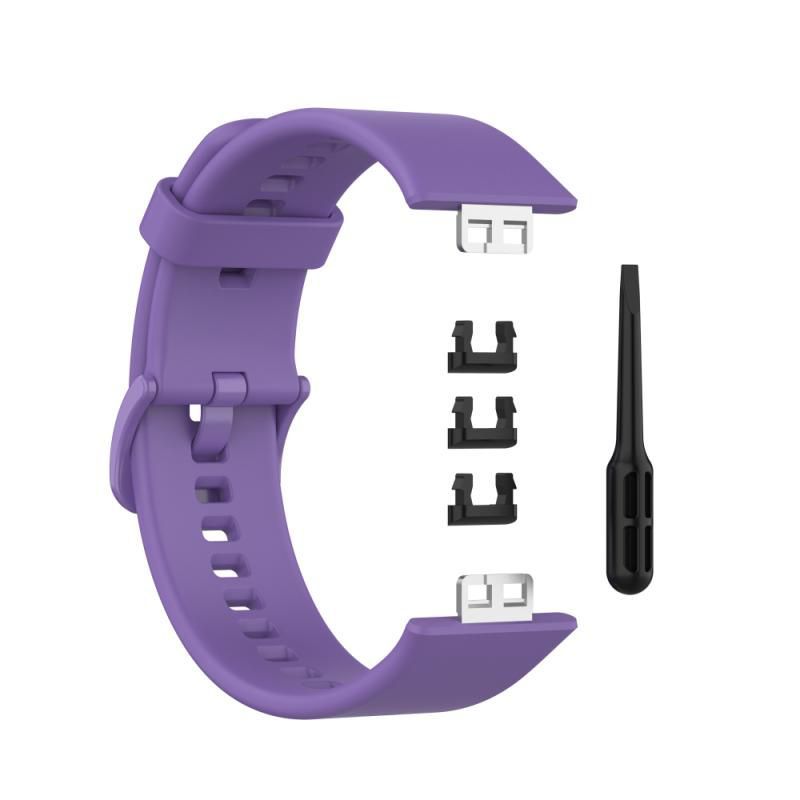 GENERICO - CORREA DE SILICONA PARA HUAWEI WATCH FIT - LILA