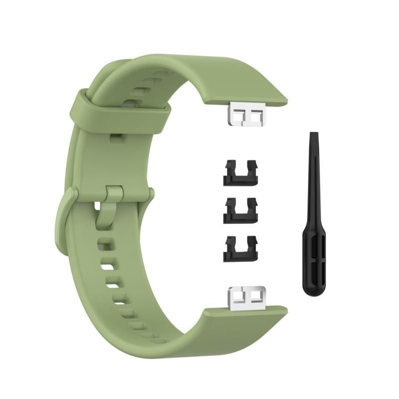GENERICO - CORREA DE SILICONA PARA HUAWEI WATCH FIT - VERDE CLARO