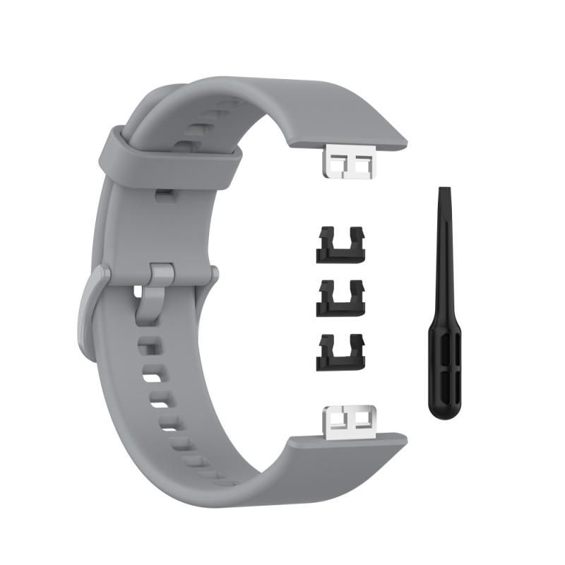 GENERICO - CORREA DE SILICONA PARA HUAWEI WATCH FIT - GRIS