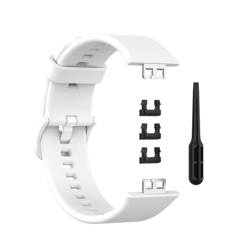 GENERICO - CORREA DE SILICONA PARA HUAWEI WATCH FIT - BLANCO