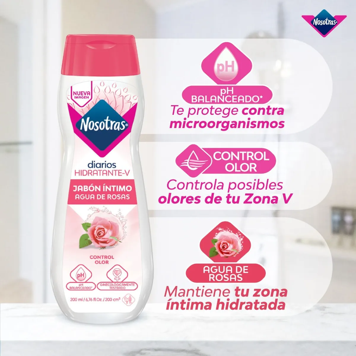 NOSOTRAS - Jabon Intimo Nosotras Prodefense Prebioticos X 200ml