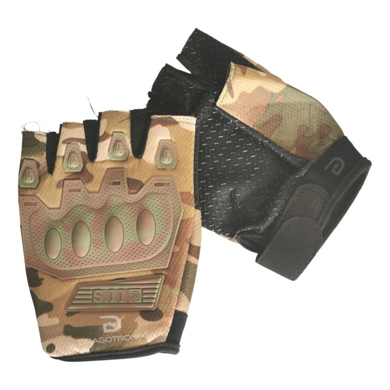 GENERICO - Guantes Medio Dedo Moto Ciclismo Deportes Al Aire Libre