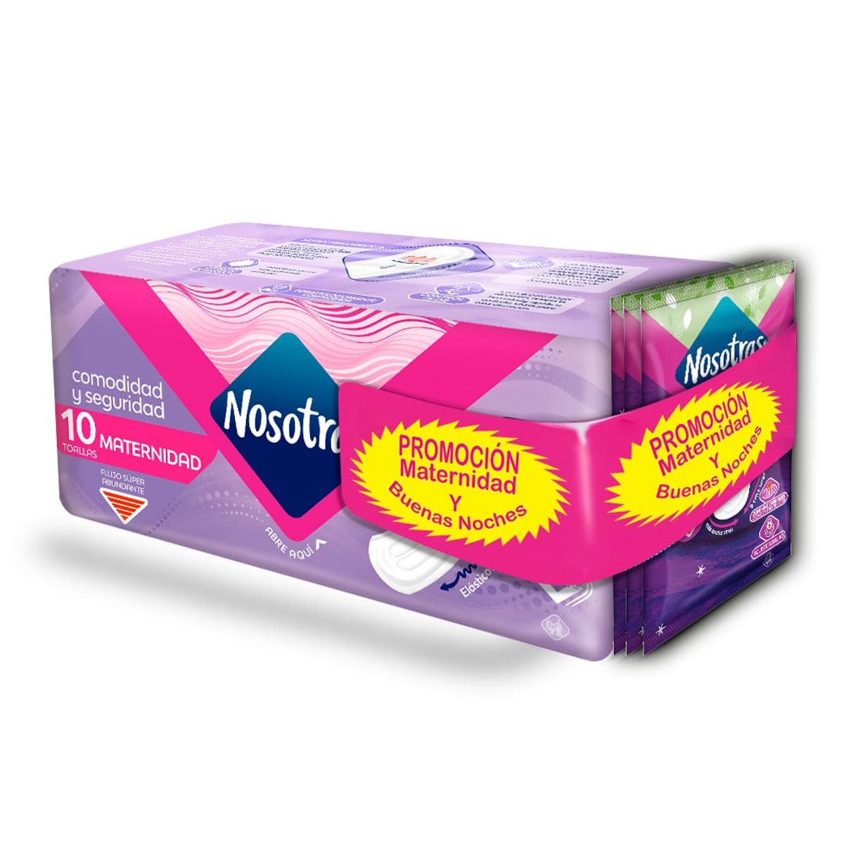 NOSOTRAS - Oferta Toalla Higienica Materna X 10und + Toallas Buenas  No