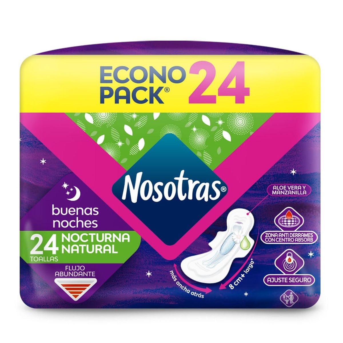 NOSOTRAS - Toallas Higienicas Nosotras Natural Buenas Noches X 24und