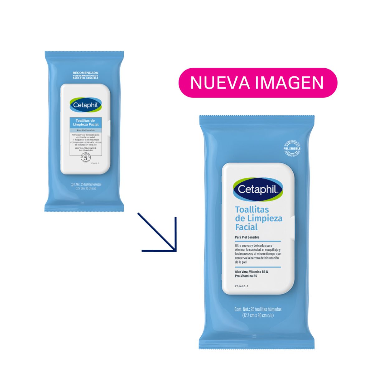 CETAPHIL - Cetaphil Toallitas Limpieza Facial X 25und