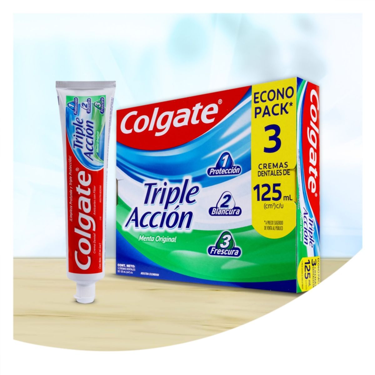 COLGATE - Colgate Triple Accion3und 125ml - mL a $219