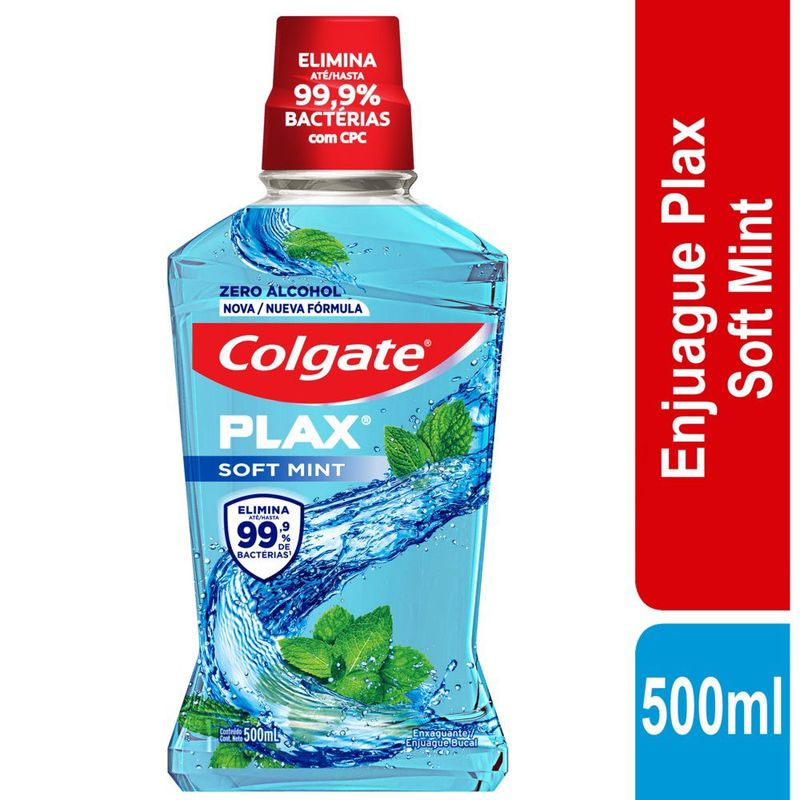 COLGATE - Enjuague Bucal Colgate Plax Soft Mint X 500ml