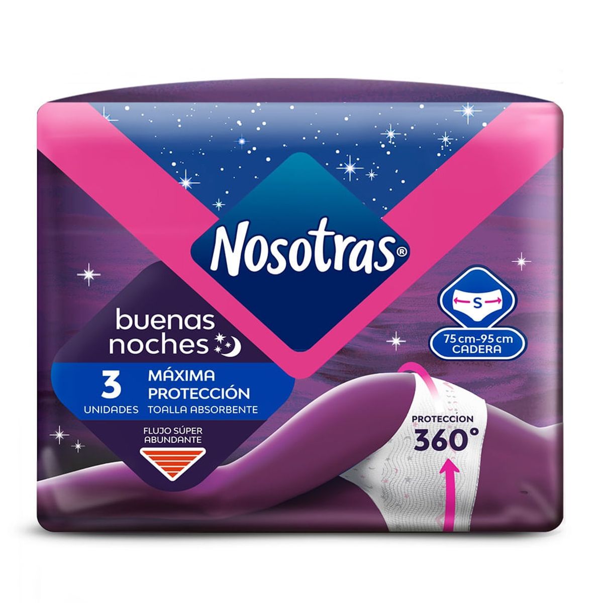 NOSOTRAS - Toallas Higienicas Nosotras Buenas Noches Talla S X 3und
