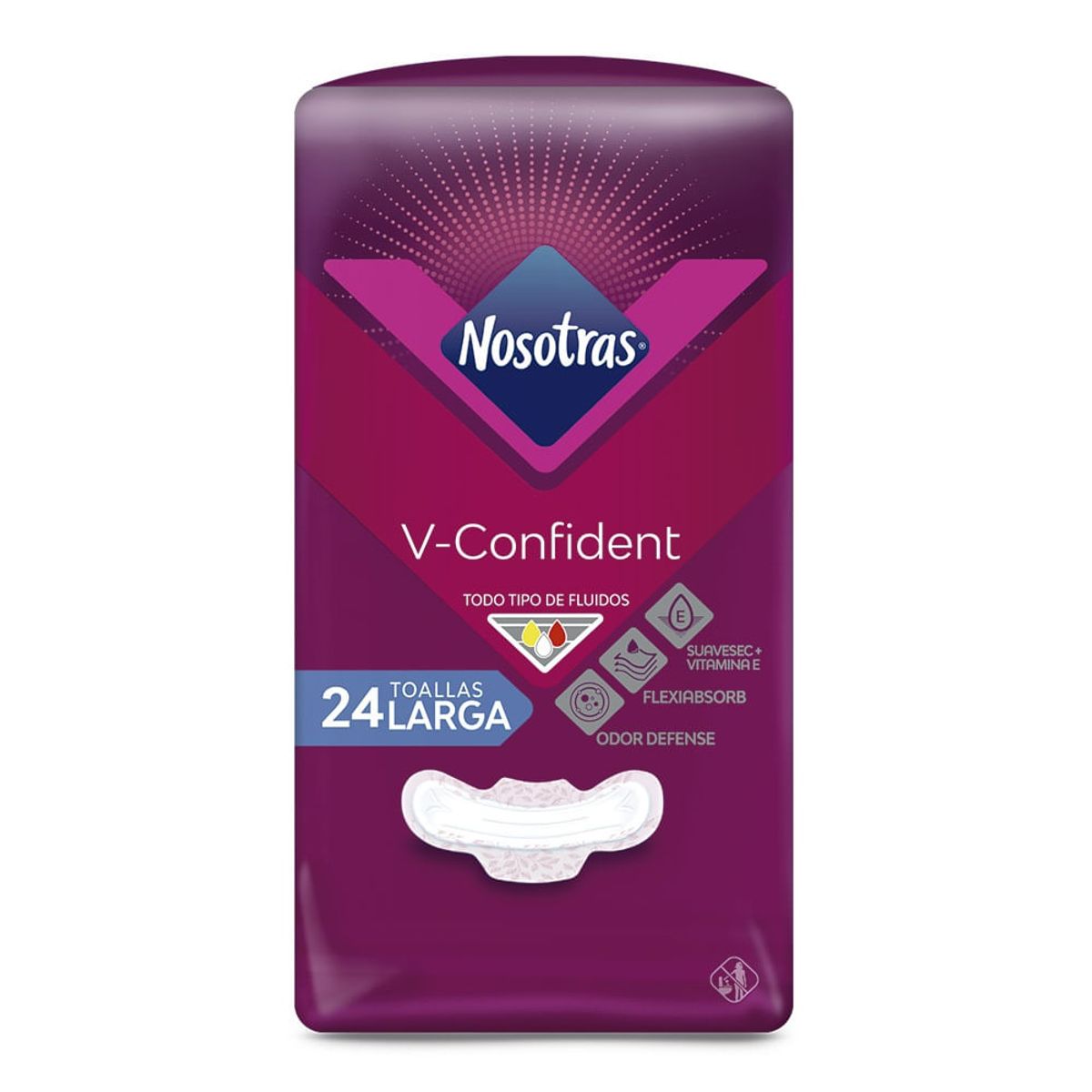 NOSOTRAS - Toallas Higienicas Nosotras V-confident Larga X 24und