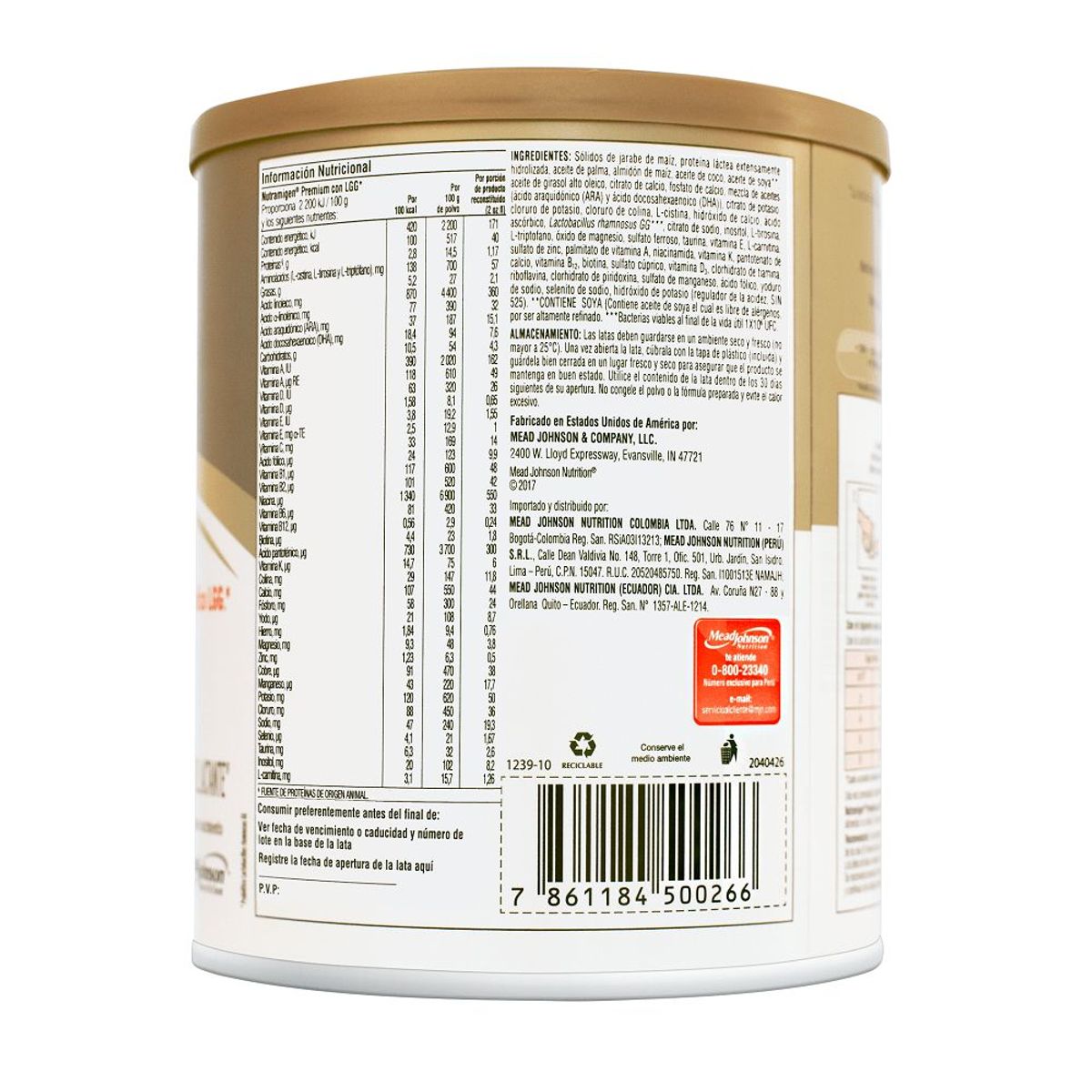 GENERICO - Formula Infantil Nutramigen Premium Con Lgg X 357g