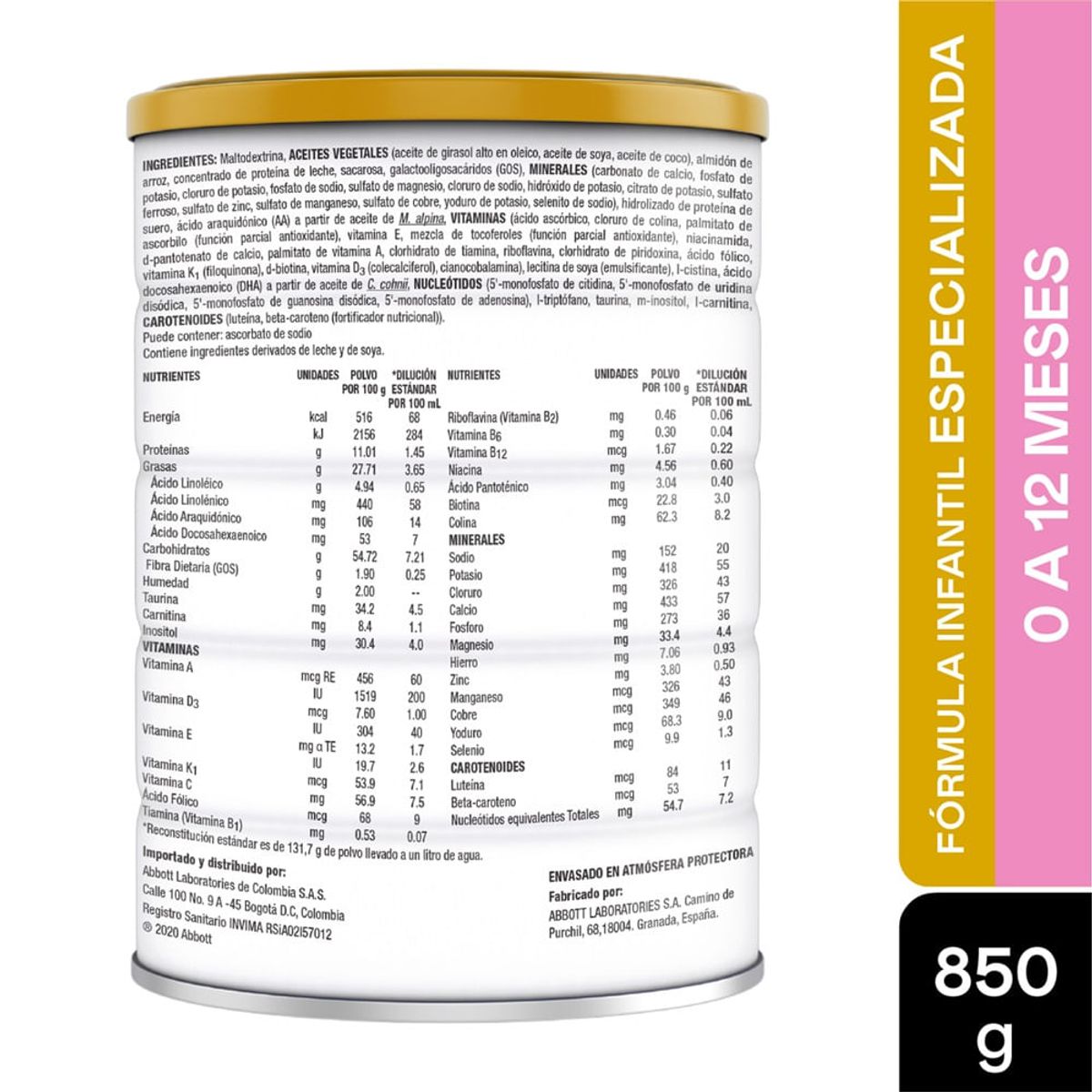 SIMILAC - Formula Infantil Similac Ar Antireflujo Lata X 850gr