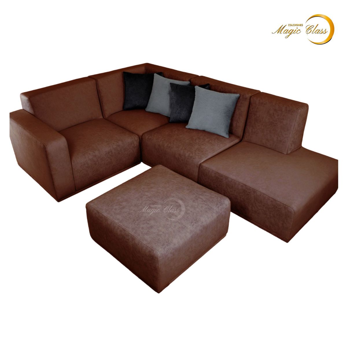 MAGIC CLASS - SALA MODERNA HERA MICROFIBRA CAFÉ