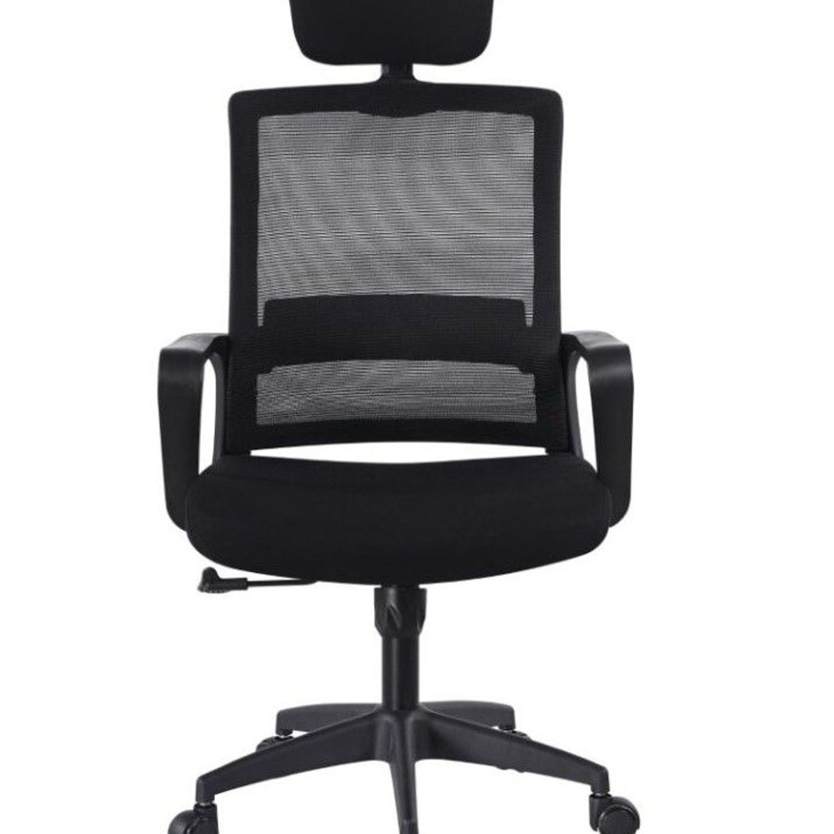 GENERICO - Silla De Oficina Escritorio Tela Malla Con Apoya Brazos Negra