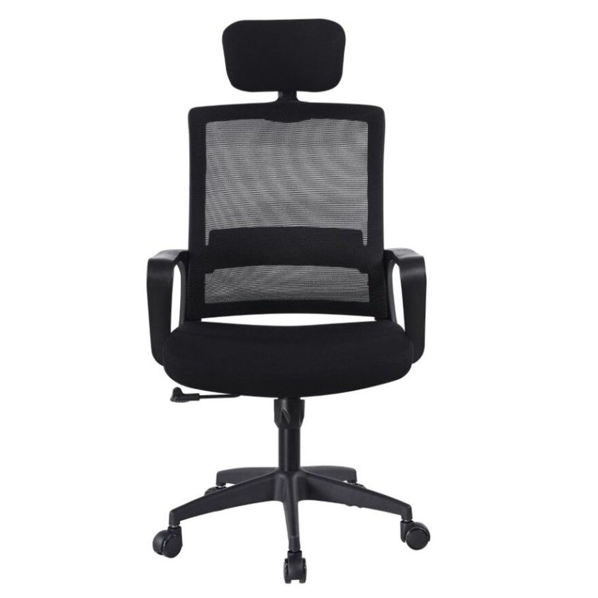 GENERICO - Silla De Oficina Escritorio Tela Malla Con Apoya Brazos Negra