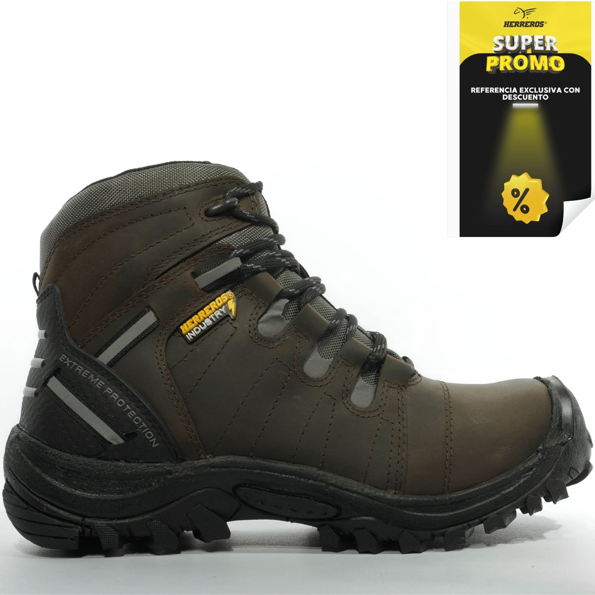 HERREROS - Bota Hombre Seguridad -Herreros- Danger pro Café