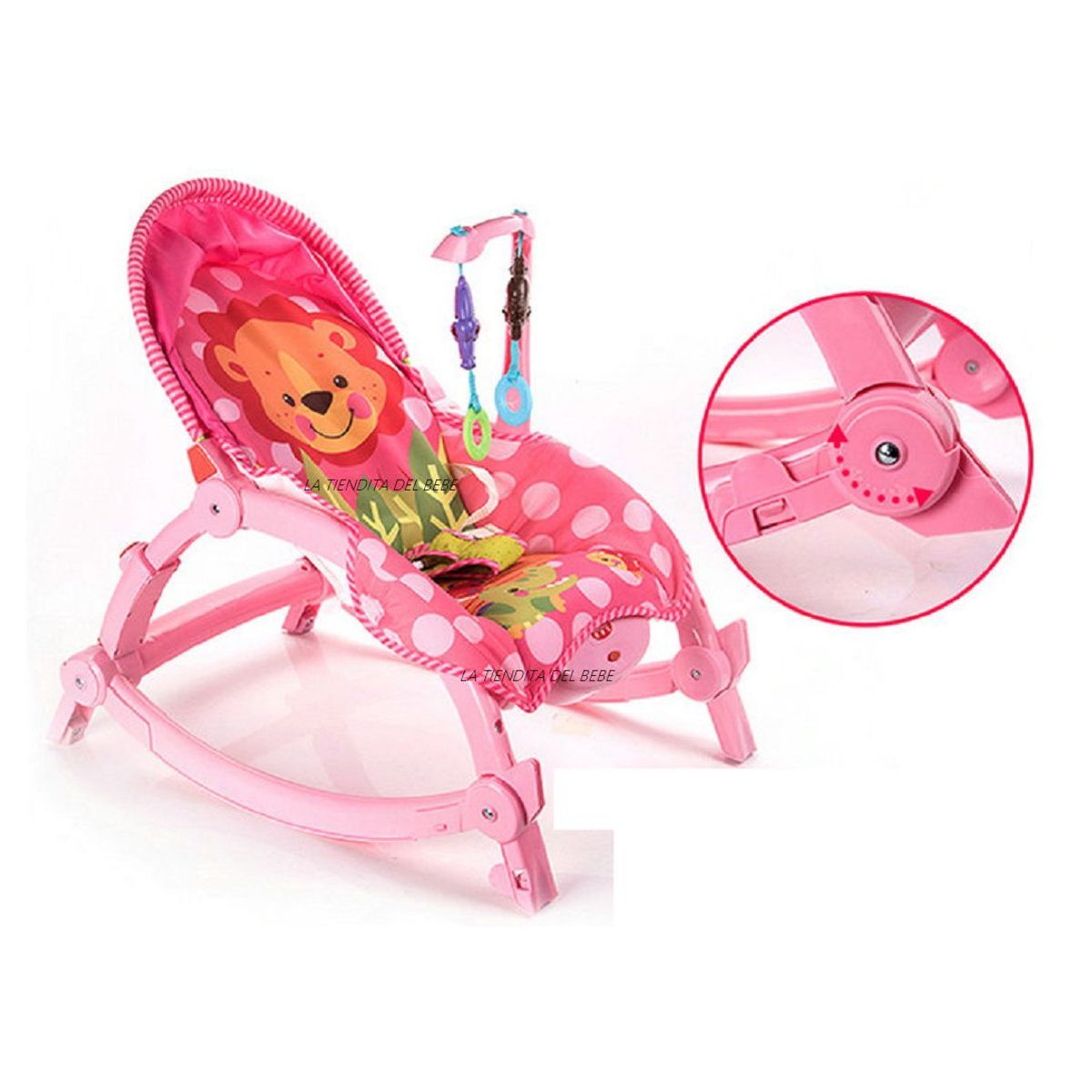 SUNBABY - Silla Bebe Vibradora Mecedora Grande 0-4 años Reclinable