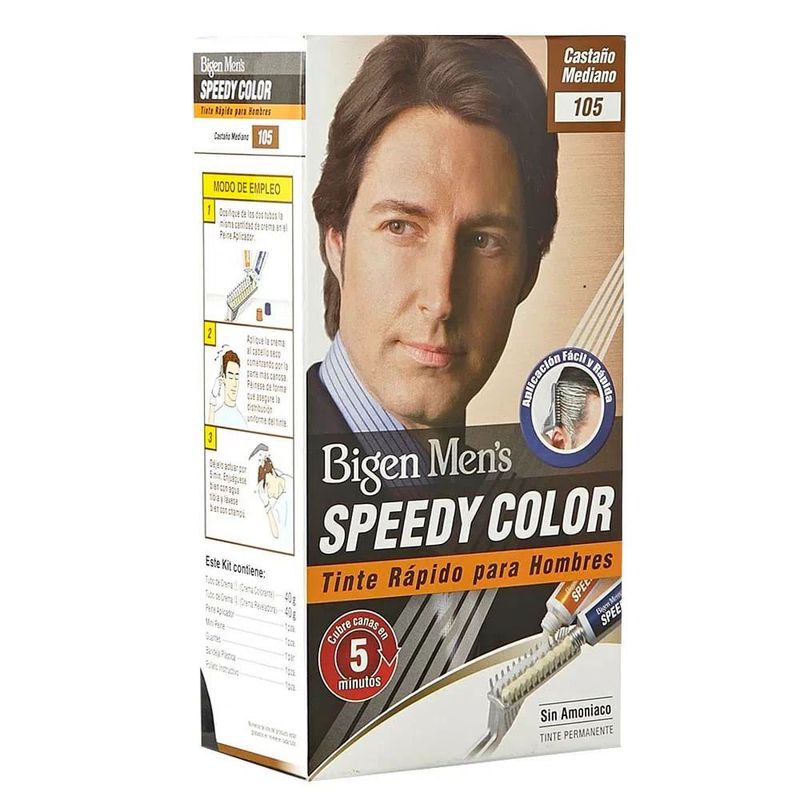 BIGEN - Tinte Bigen Mens Speedy Color Castaño Mediano #105