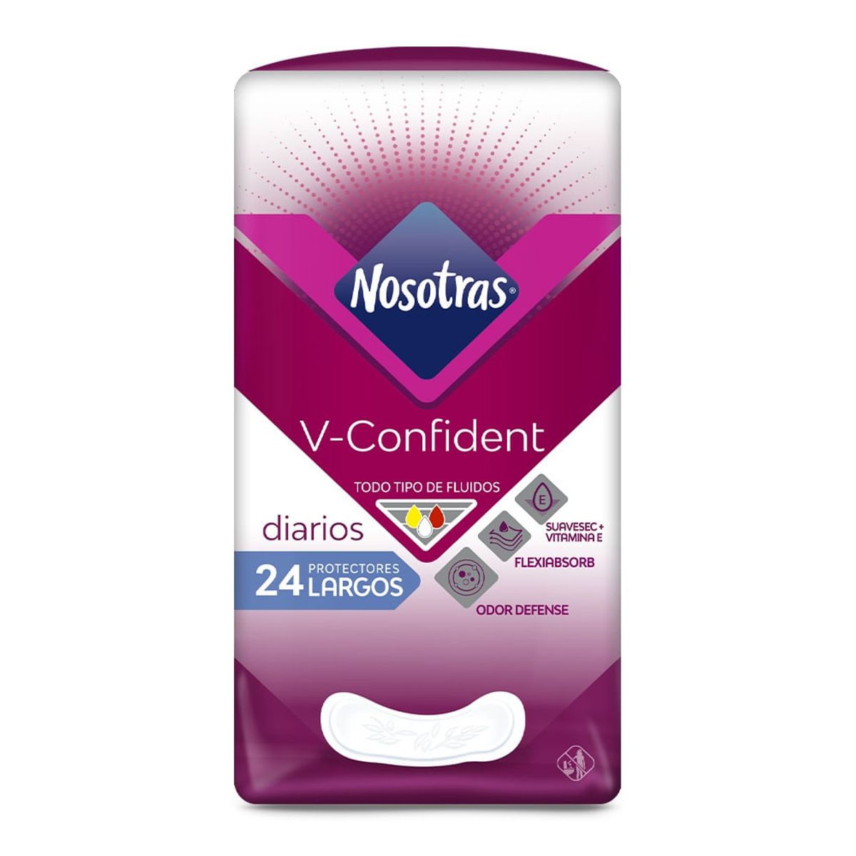 NOSOTRAS - Protectores Diarios Nosotras V-confident Largo X 24und