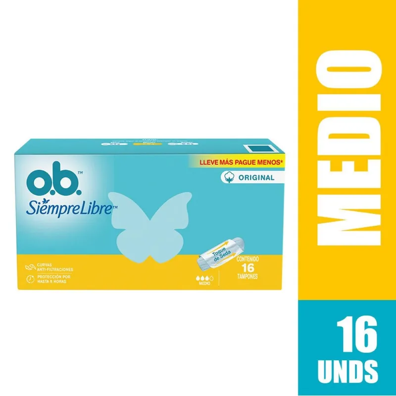 BOBOVR - Tampones Ob Original Medio X 16und