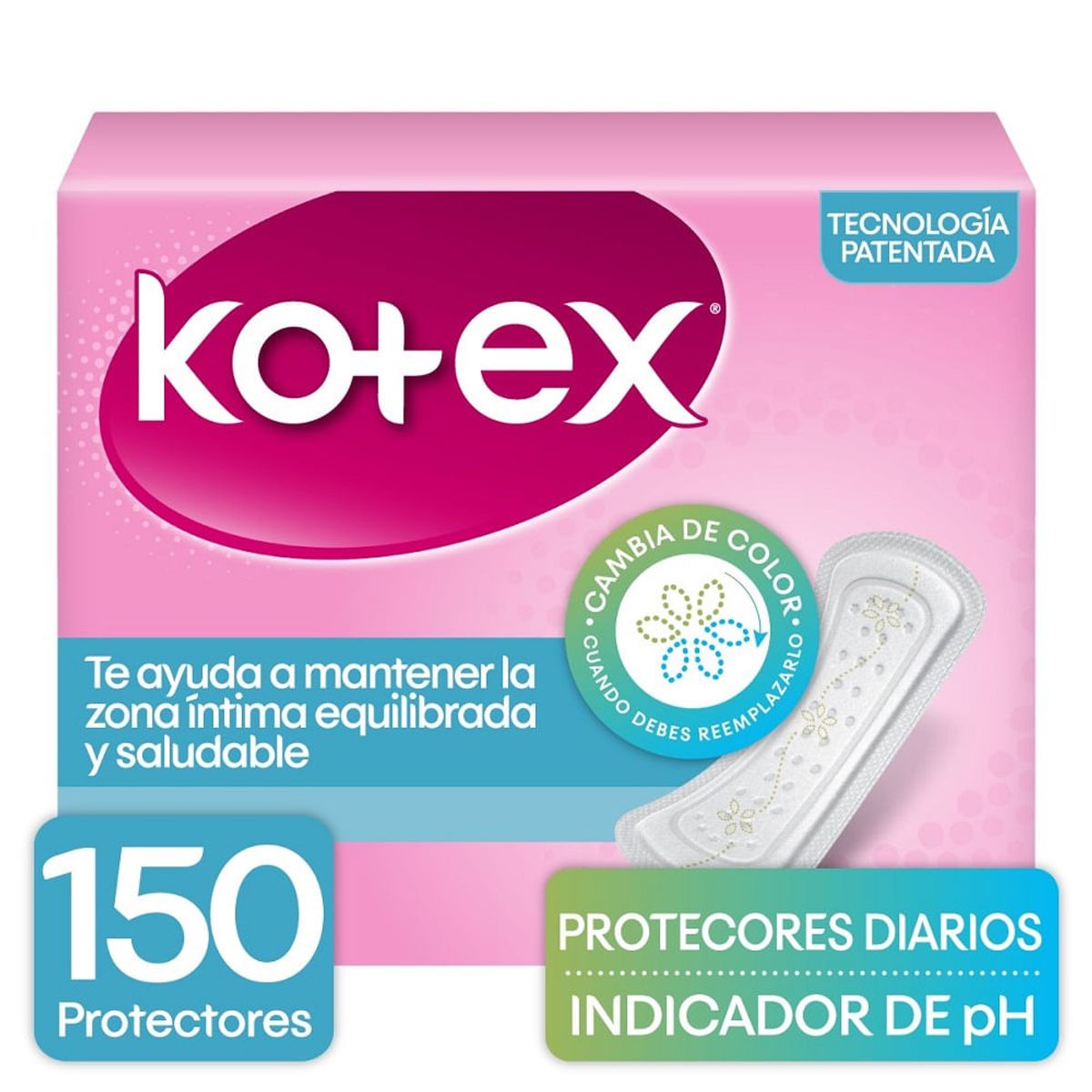 KOTEX - Protectores Diarios Kotex Indicador Ph X 150und