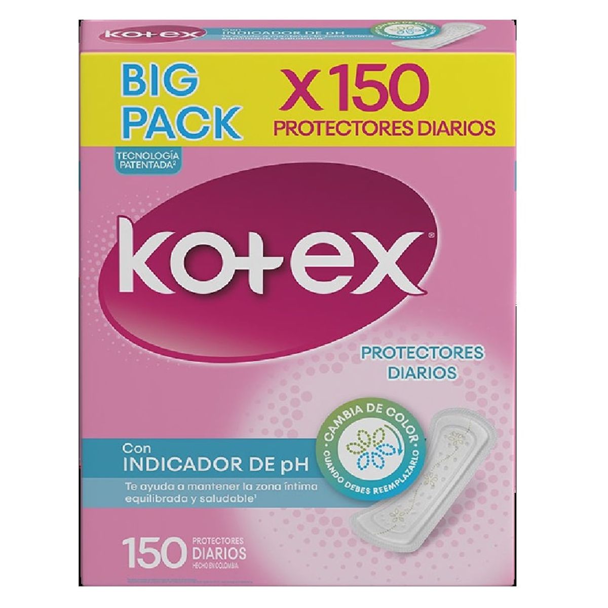 KOTEX - Protectores Diarios Kotex Indicador Ph X 150und