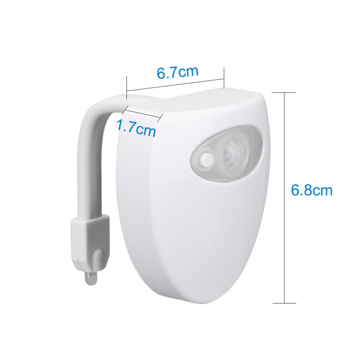 GENERICO - Lampara Led De Colores Sanitario Baño Sensor De Movimiento