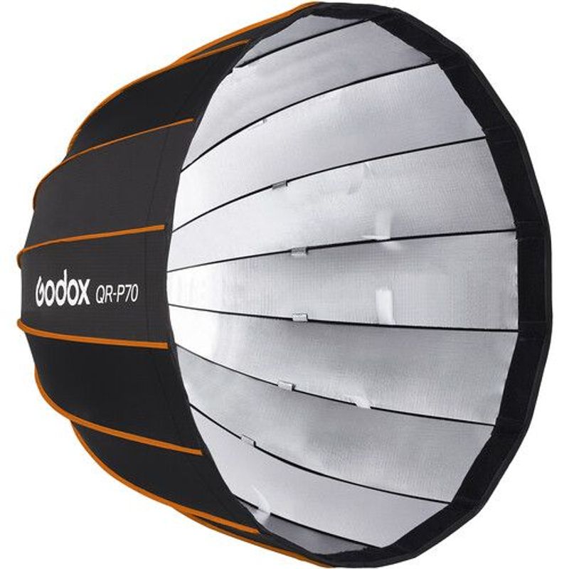 GODOX - Godox QR-P70 Softbox Parabólico de Armado Rápido con Grid