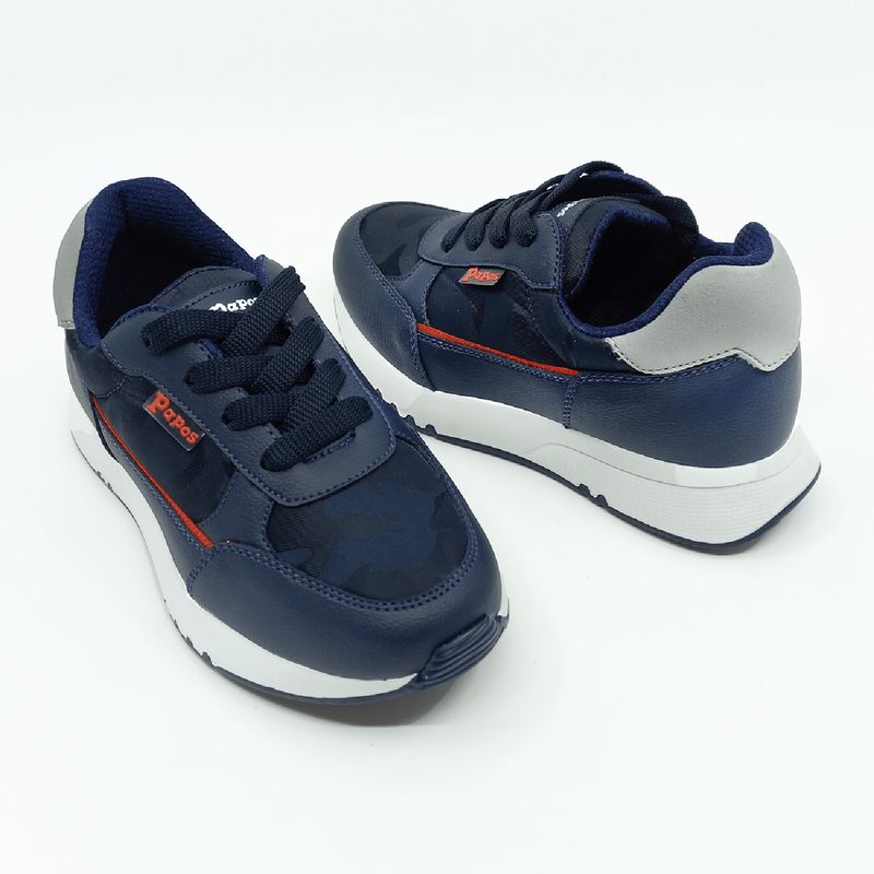 PAPOS - Tenis Niños Revenge Azul y Naranja - Zapatillas Niños PAPOS - Azul