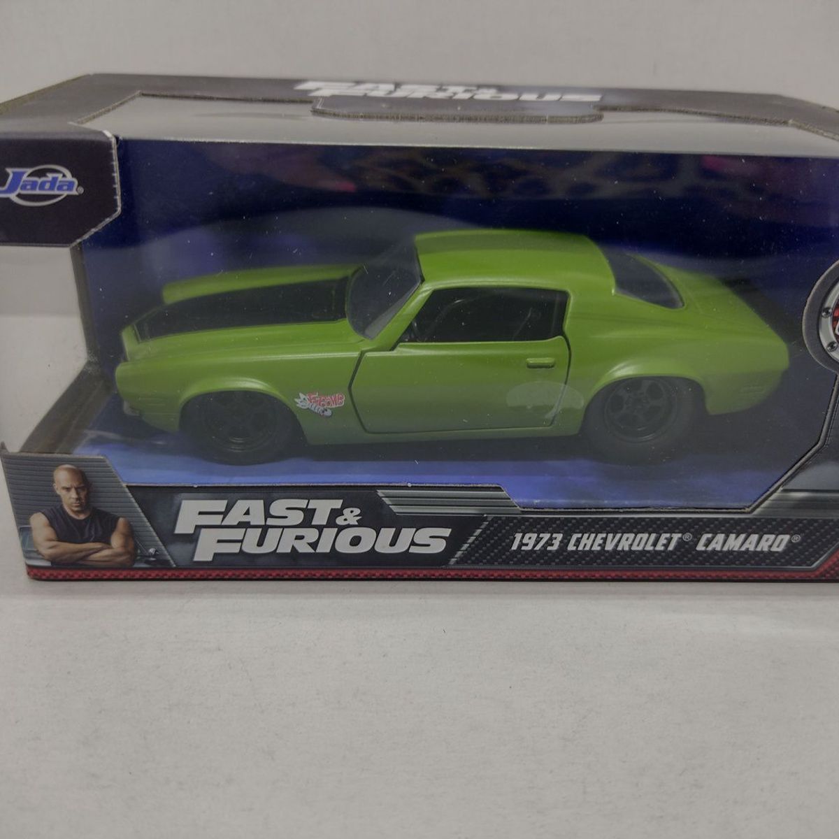 JADA TOYS - CHEVROLET CAMARO 1973 VERDE Rapidos y Furiosos de coleccion