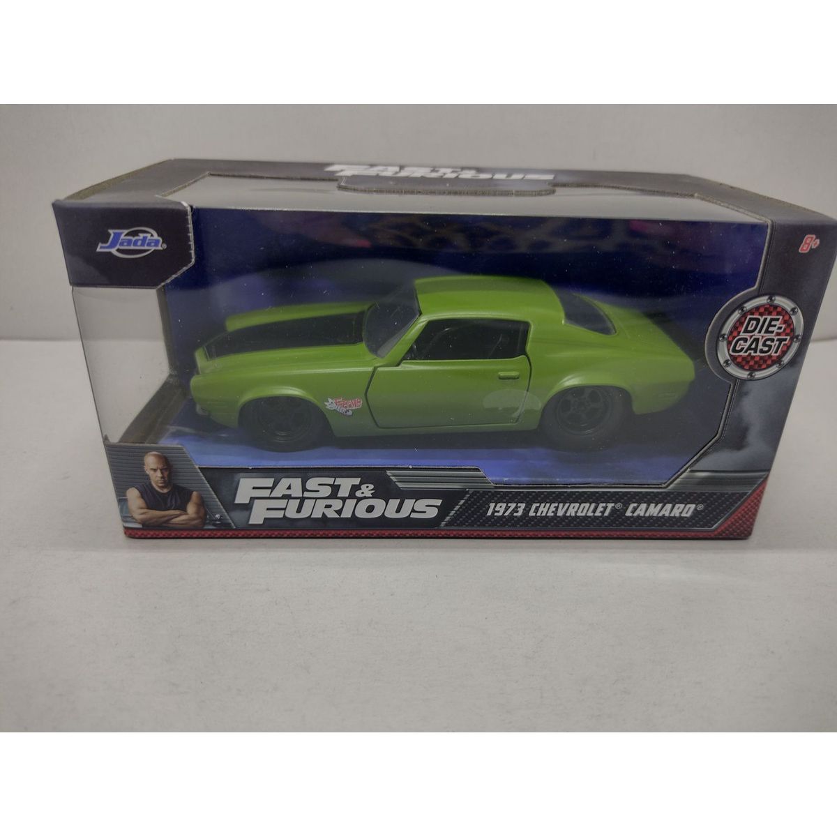JADA TOYS - CHEVROLET CAMARO 1973 VERDE Rapidos y Furiosos de coleccion