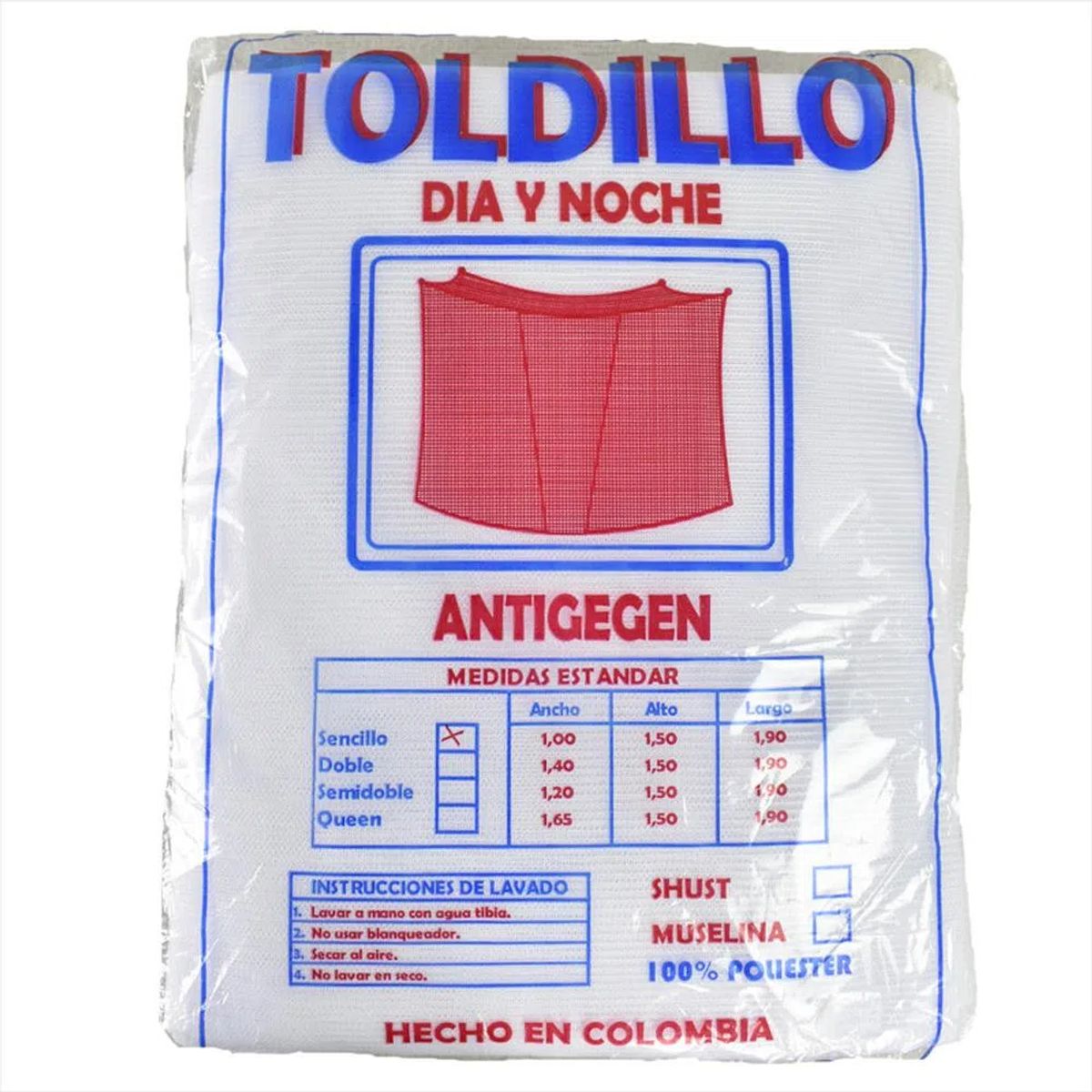 IKSA - Toldillo Mosquitero Cama Sencilla Blanco