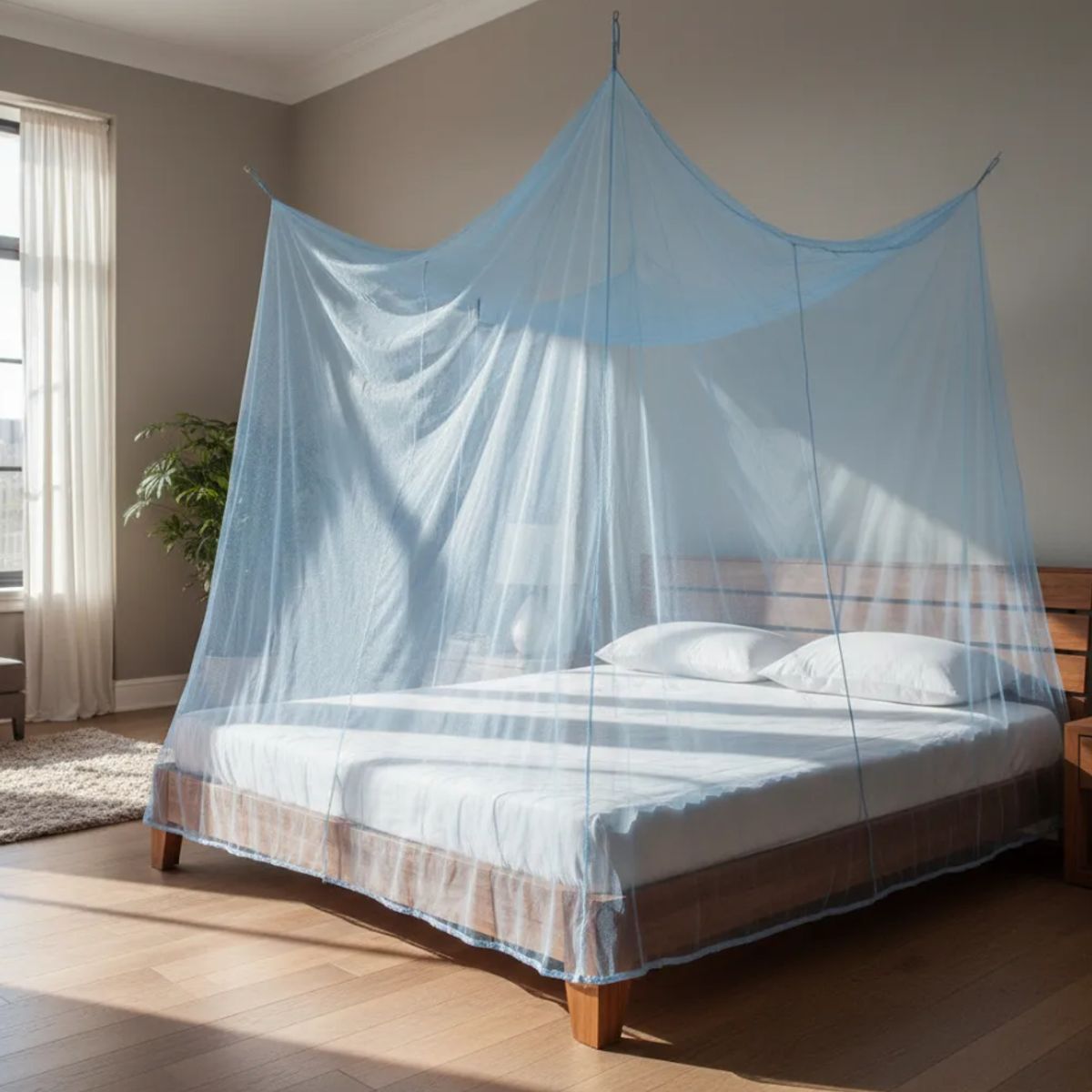 IKSA - Toldillo Mosquitero Cama Sencilla Azul