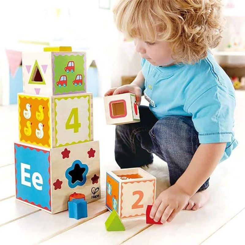 IKSA - Juguete Didáctico Infantil Con Bloques Y Figuras De Colores