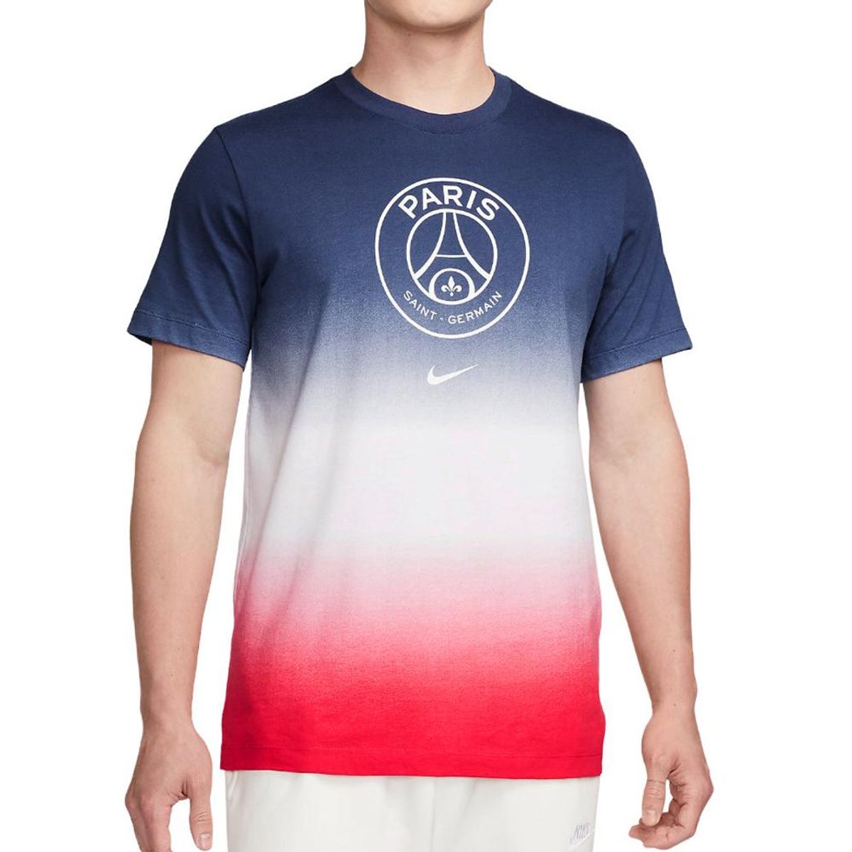 NIKE - Camiseta Nike Psg Crest Ssl Tee-Blanco