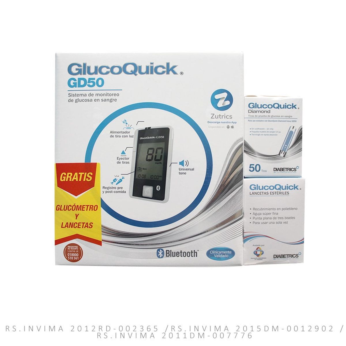 GLUCOQUICK - Oferta Glucometro Glucoquick Gd50+lancetas