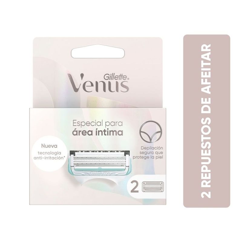 VENUS - Repuesto Maquina De Afeitar Intima Venus X 2und