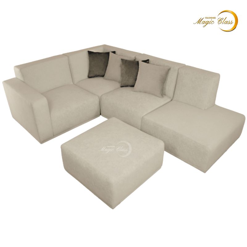 MAGIC CLASS - SALA MODERNA HERA ECOCUERO BEIGE