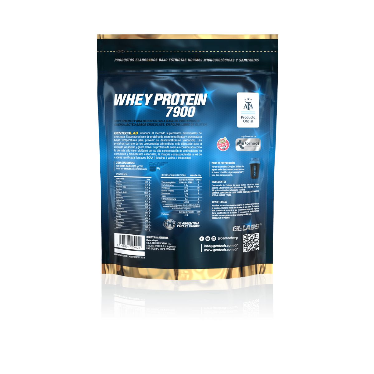 GENERICO - PROTEINA WHEY PROTEIN 7900 AFA / CHOCOLATE 1.1 LB