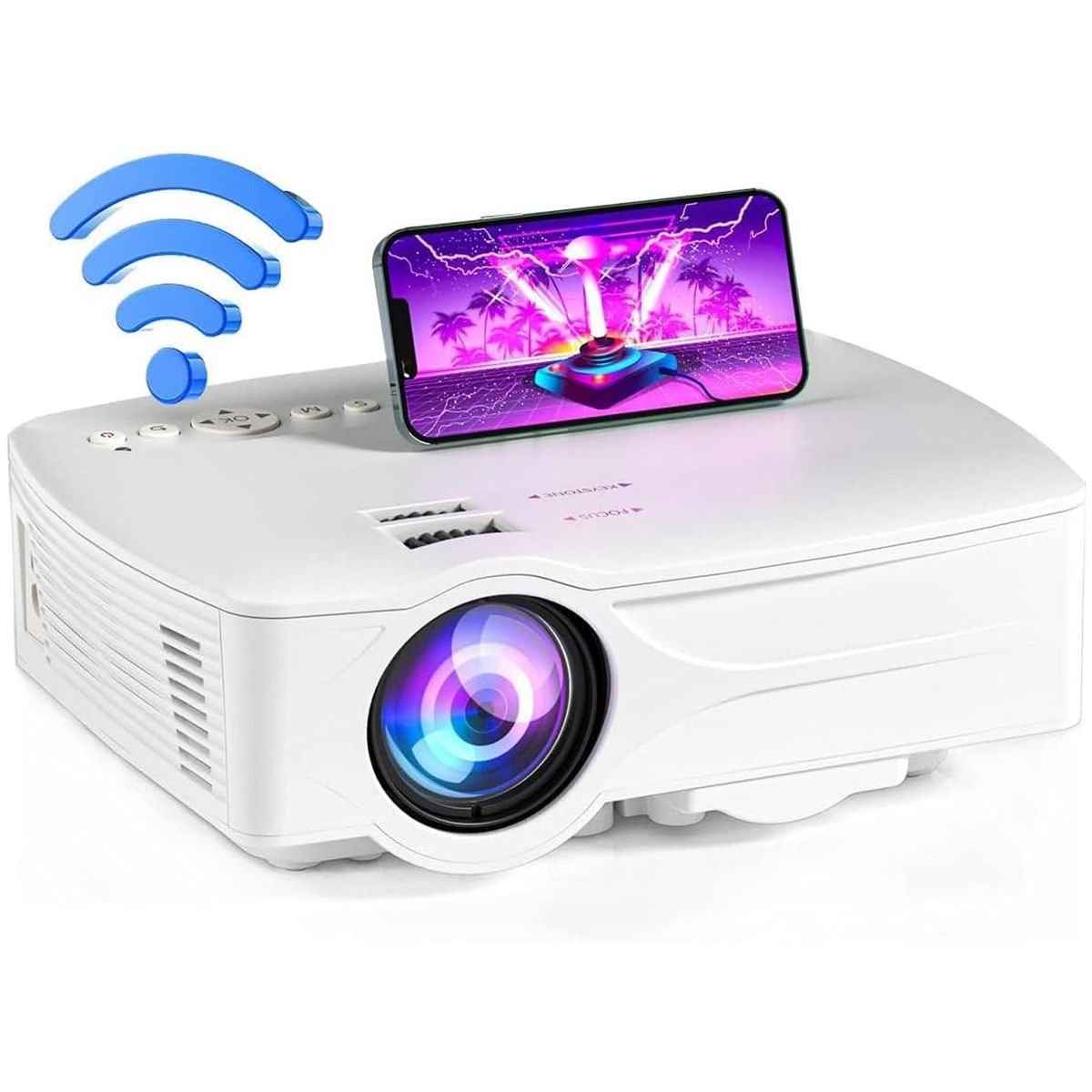 ONE PIXEL - Video proyector pro WIFI 7500L120 plgs1080p iOSandroid