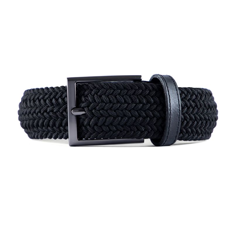 LAZO - CINTURÓN TRENZADO LAZO - LZ8B NEGRO_.